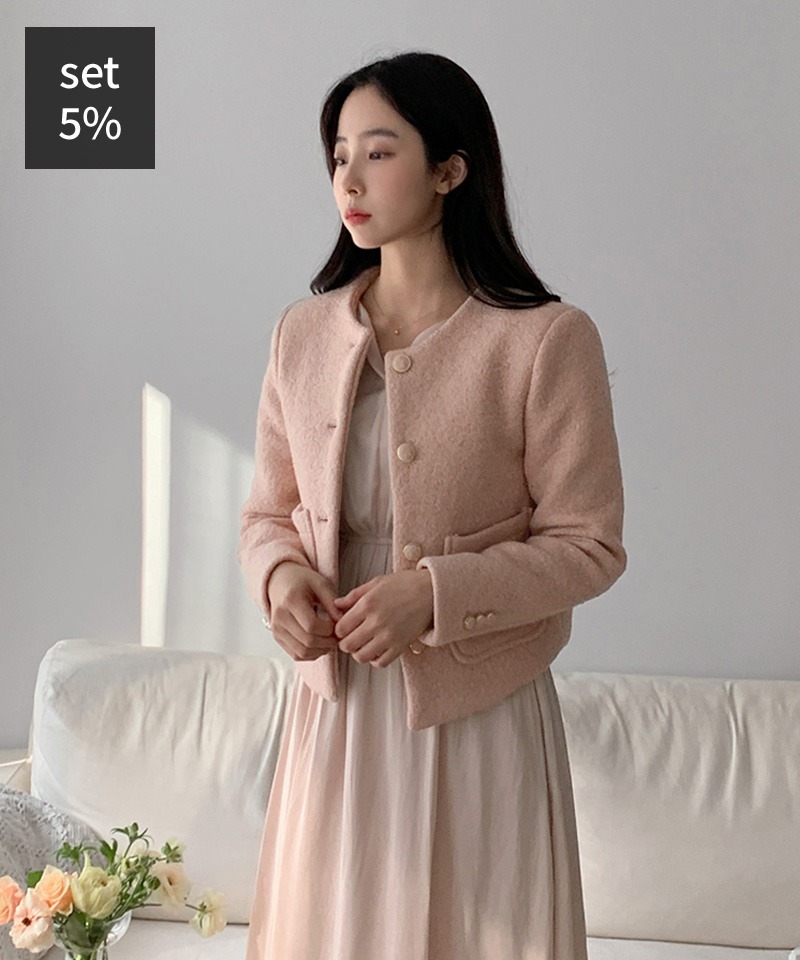 Moane 羊毛夹克（40% 羊毛）+ Chloé 抽褶连衣裙 女装购物中心DALTT