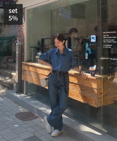 长方形牛仔衬衫+圣地亚哥牛仔长裤 女装购物中心DALTT